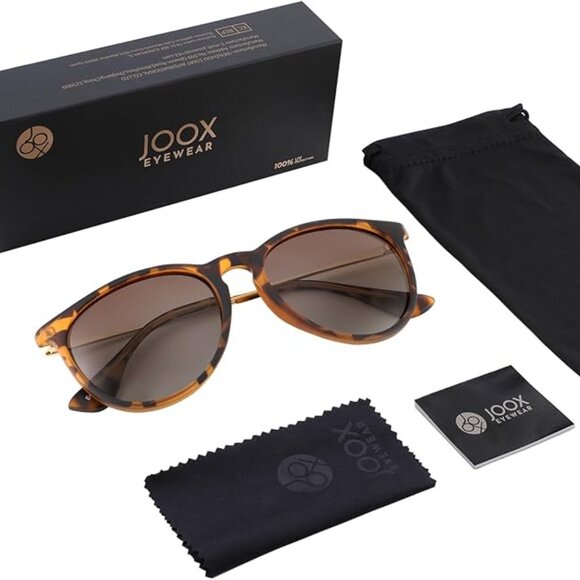 Polarized Vintage Sunglasses for Women, Round Designer Style Sun Glasses